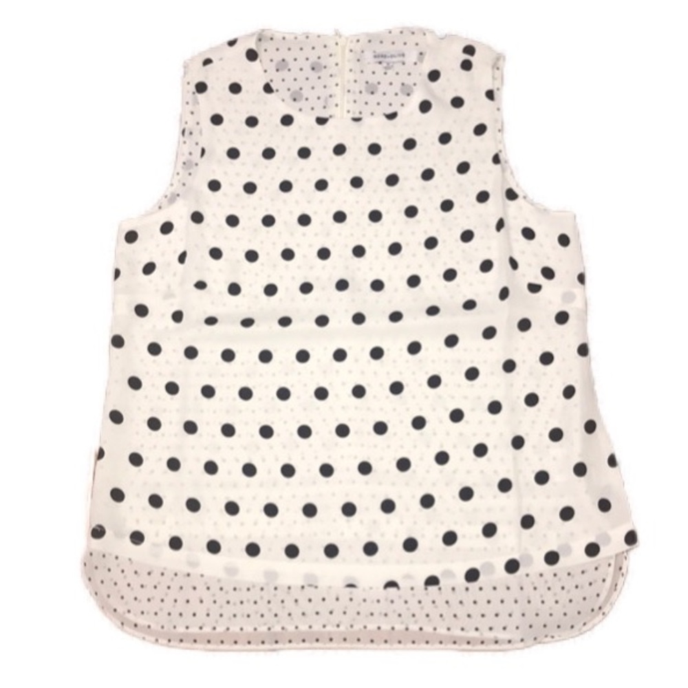 Rose+Olive Polka Dot Sleeveless Blouse